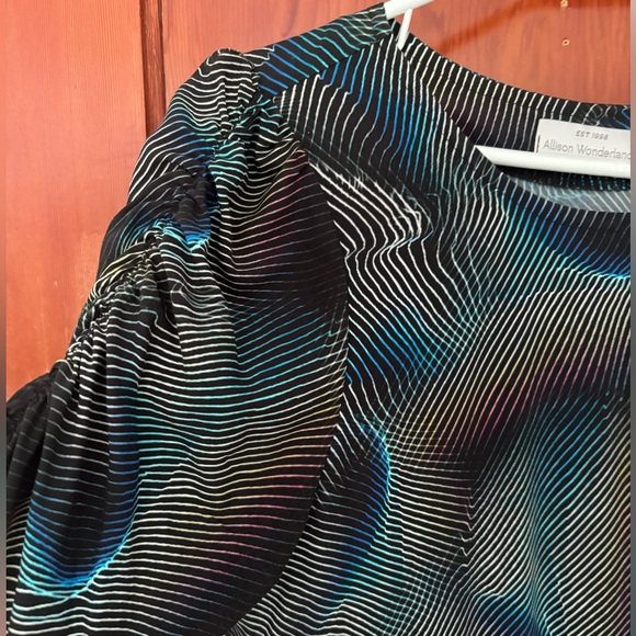 Allison Wonderland swirl-patterned dress, size 8 - Picture 3 of 4